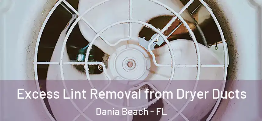 Excess Lint Removal from Dryer Ducts Dania Beach - FL